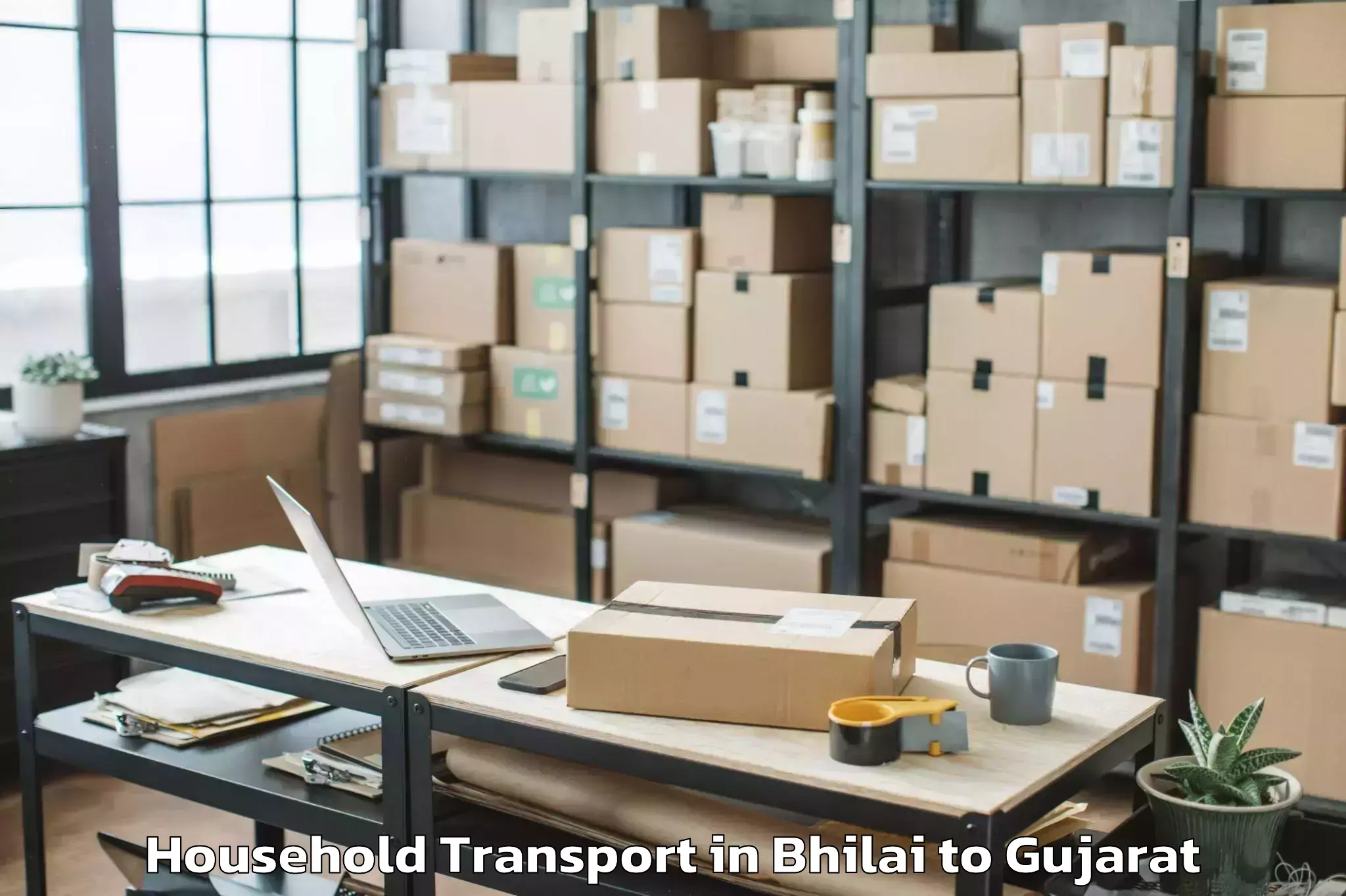 Get Bhilai to Amreli Household Transport